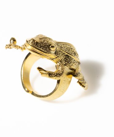 FROG RINGS BY ELEGY GOLD PLATED