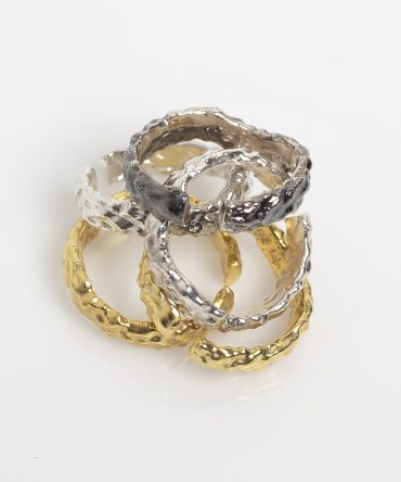 ELEGY WAVY RING SILVER