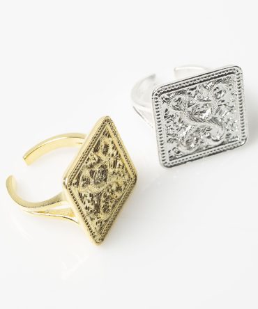 KISSING SNAKES Ring Gold Plated