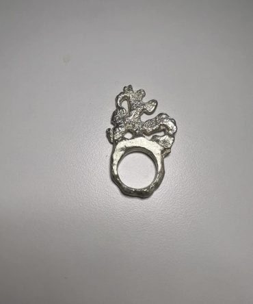 ELEGY UNMOLDED SEA FLOWER CORAL RING SIZE US 6 12-52